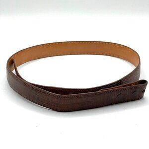 Pat Areias Vintage Genuine Lizard Brown Waist Belt Strap Size 28 Made in USA